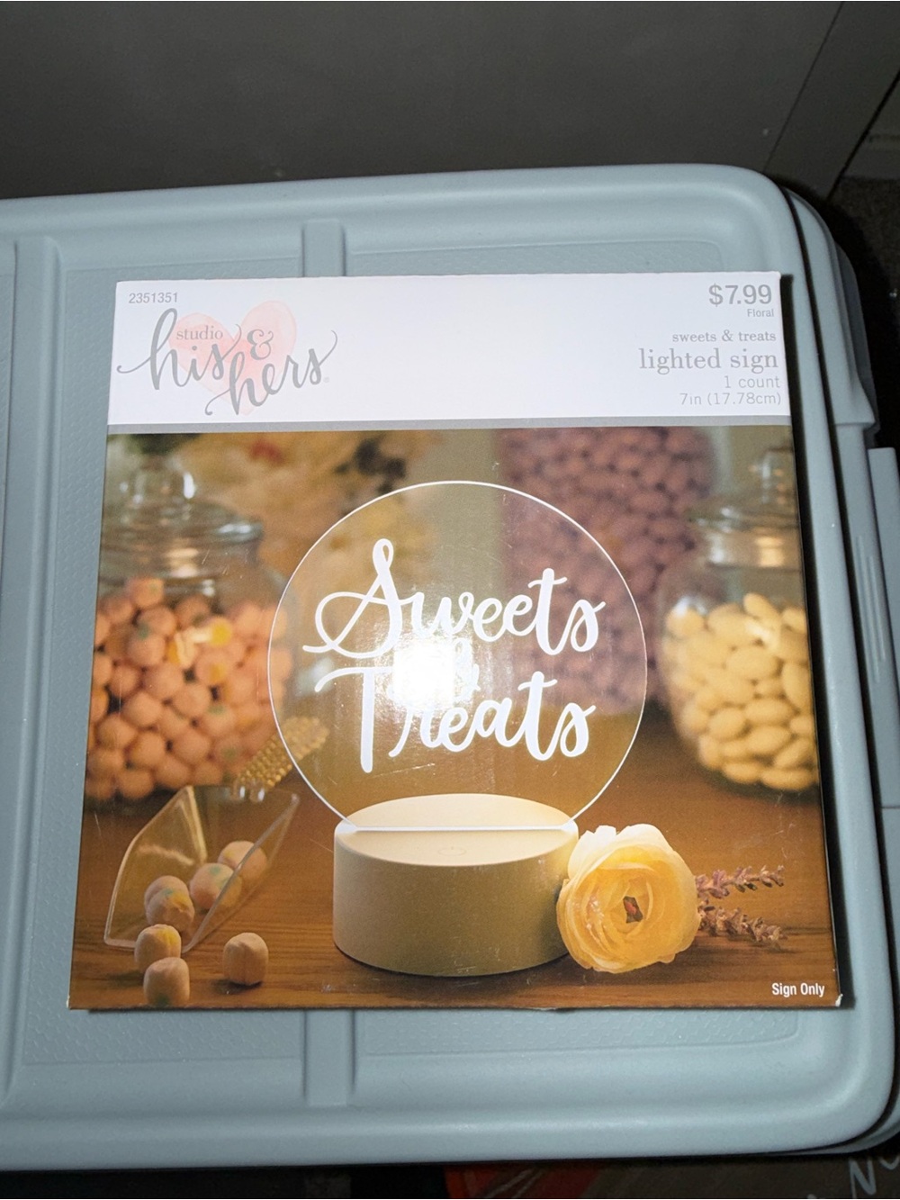 Lighted 'Sweets & Treats' Sign - White